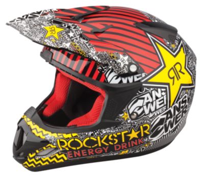 2011 ANSWER COMET HELMET - ROCKSTAR RED