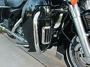 DRAG LOWER FAIRING AIR VENTS CHROME