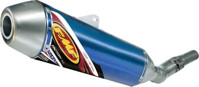  FMF FACTORY 4.1 SLIP-ON EXHAUST - BLUE ANODIZED TITANIUM w/ STAINLESS MID PIPE