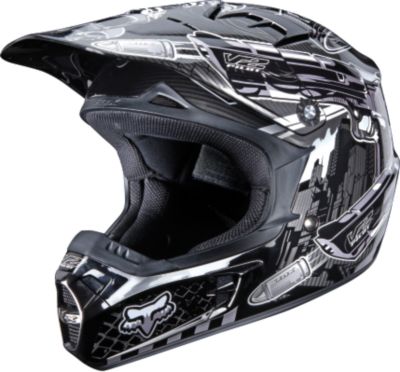 2010 FOX V2 HELMET - MOTOR CITY