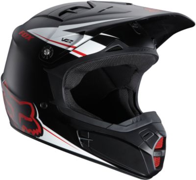 2011 FOX V2 HELMET - MATTE BLACK