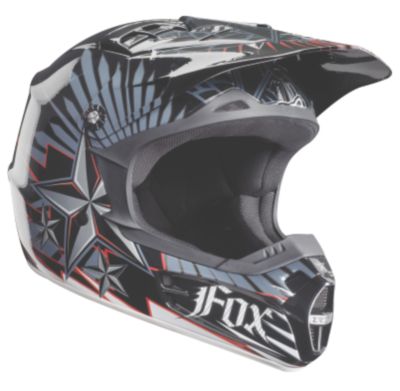 2010 FOX YOUTH V1 HELMET - PRINT