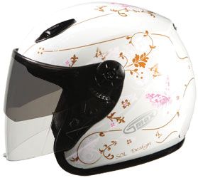 GMAX GM17 OPEN FACE HELMET - BUTTERFLY