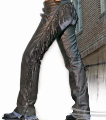 INTERSTATE LEATHER WOMEN'S FRINGE CHAPS