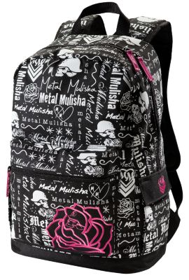 2009 METAL MULISHA SCRIBBLE BACKPACK BLACK