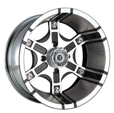 MOTOSPORT ALLOYS PLATOON FRONT/REAR WHEEL - 14X7 BLACK