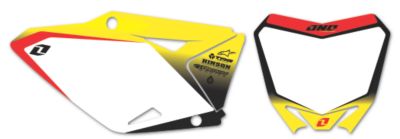ONE INDUSTRIES PRE PRINTED BACKGROUNDS WHITE SUZUKI