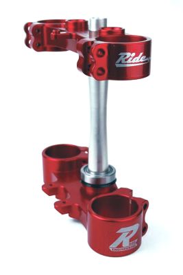 RIDE ENGINEERING BILLET CLAMP SET 22mm RED