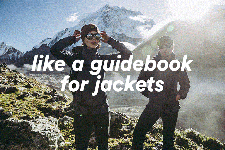 like a guidebook for jackets