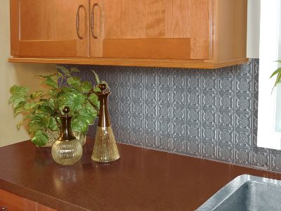 Metallaire Medallion Backsplash Stainless Steel (NA)