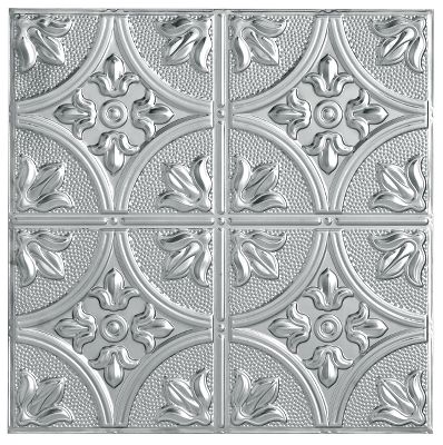 Metallaire Large Floral Circle Chrome