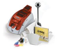 14069RDC: Evolis Single-Sided Streamline - Red