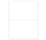 40458WT: Acrylic Desktop Sign Paper Stock - Half Page White