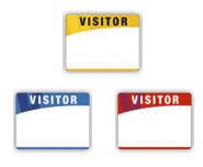 41013MA: Adhesive Visitor Labels - Blank