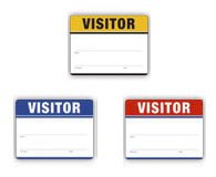 41017MA: Adhesive Visitor Labels - Fill in the Blank