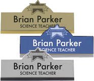 41031MA: Deluxe Office Signage - Wall-Mount Star Plate