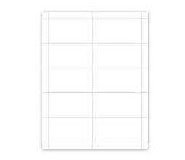 41162WT: Badge Stock - Blank White - 3.5 x 2 - Business Card