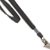 Stock Lanyard - Flat Woven w/ Bulldog Clip - Black