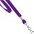 Stock Lanyard - Flat Woven w/ Metal J-Hook - Purple