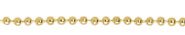 43030GD: Beaded Neck Chain - Metallic - Gold