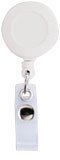 43036WT: Scrubs Badge Reel - Round - White