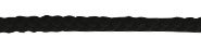 43501BKMA: Round Woven Stock Lanyard - Black