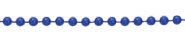 43773BL: Beaded Neck Chain - Plastic - Blue