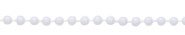 43773WT: Beaded Neck Chain - Plastic - White