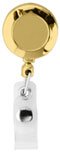 43801GD: Badge Reel - Round - Gold