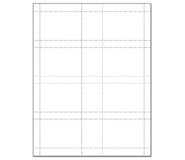 43878: Badge Stock - Blank White - Data / IBM Card