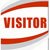 PVC Plastic Card - Preprinted - Visitor - Red