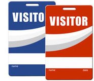 44036MA: Preprinted PVC Card - Signature Panel - Visitor