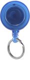 44044BL: Badge Reel - Split Ring - Translucent Blue
