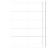 45176: Badge Stock - Blank White - Two Sided Business Card