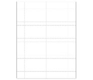 45177: Badge Stock - Blank White - Two Sided Credit Card