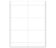 45178: Badge Stock - Blank White - Two Sided Name Badge