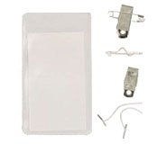 45226MA: Clear Vinyl Badge Holder - Vertical Credit Card