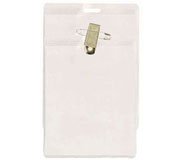 45230MA: Clear Vinyl Badge Holder - Vertical Event Badge