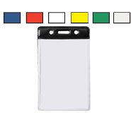 45266MA: Colored Bar Badge Holders - Vertical Credit Card