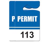 46001BLMA: Permit Hang Tags - Blue