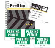 46520: Windshield Parking Clings Bundle - Green Parking Permit