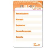 46604OR: Quick Reference Cards - Building Contacts