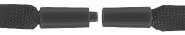 46659BK: Lanyard - 2-Way Breakaway - Black