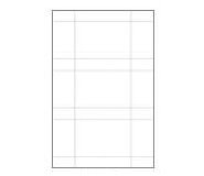 46749WT: Badge Stock - Blank White - Visitor Express - 3 x 2 -1 Sided