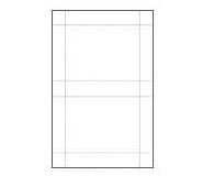 46751WT: Badge Stock - Blank White - Visitor Express 4 x 3 - 1 Sided