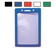 47031MA: Colored Frame Badge Holders - Vertical