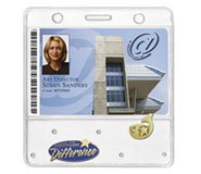 47127: Badge Holder - Lapel Pin Display - 2 x 3.5 Horizontal