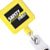 Badge Reel - Yellow Square - Safety First