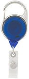 47572BL: Badge Reel - Carabiner - Blue