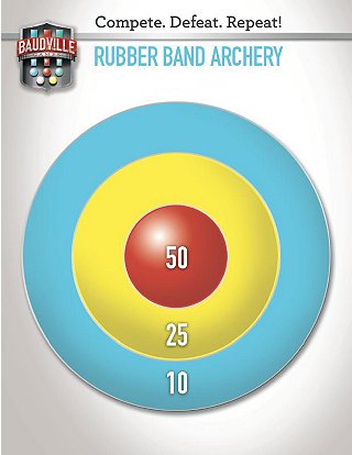 Baudville Games Rubber Band Archery Target at Baudville.com